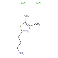 Chemical structure of 3-(4,5-dimethyl-1,3-thiazol-2-yl)propan-1-amine dihydrochloride - CSSB00015185801