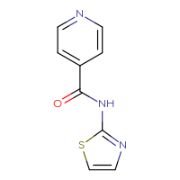 Chemical structure of N-(1,3-thiazol-2-yl)pyridine-4-carboxamide - CSSB00000001788