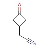 Chemical structure of 2-(3-oxocyclobutyl)acetonitrile - CSSB00021291107