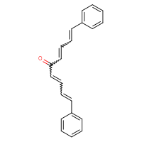 Chemical structure of 1,9-diphenylnona-1,3,6,8-tetraen-5-one - CSSB00000028965