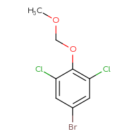 Chemical structure of 5-bromo-1,3-dichloro-2-(methoxymethoxy)benzene - CSSB00135144620