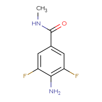 Chemical structure of 4-amino-3,5-difluoro-N-methylbenzamide - CSSB00011822649
