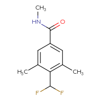 Chemical structure of 4-(difluoromethyl)-N,3,5-trimethylbenzamide - CSSB21043422079