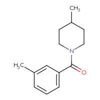 Chemical structure of 4-methyl-1-(3-methylbenzoyl)piperidine - CSSB00000003157