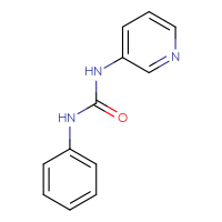 Chemical structure of 3-phenyl-1-(pyridin-3-yl)urea - CSSB00000003769
