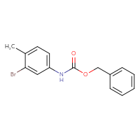 Chemical structure of benzyl N-(3-bromo-4-methylphenyl)carbamate - CSSB00011221202