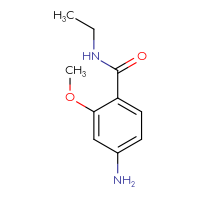 Chemical structure of 4-amino-N-ethyl-2-methoxybenzamide - CSSB00011977861