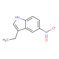 Chemical structure of 3-ethyl-5-nitro-1H-indole - CSSB00012280019