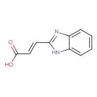 Chemical structure of (2E)-3-(1H-1,3-benzodiazol-2-yl)prop-2-enoic acid - CSSB00016258387
