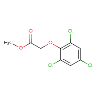 Chemical structure of methyl 2-(2,4,6-trichlorophenoxy)acetate - CSSB00011204462