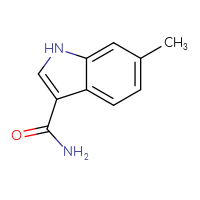 Chemical structure of 6-methyl-1H-indole-3-carboxamide - CSSB02270736513