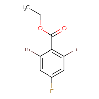 Chemical structure of ethyl 2,6-dibromo-4-fluorobenzoate - CSSB00015666790