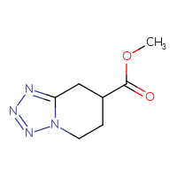 Chemical structure of methyl 5H,6H,7H,8H-[1,2,3,4]tetrazolo[1,5-a]pyridine-7-carboxylate - CSSB00134595762