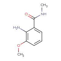 Chemical structure of 2-amino-3-methoxy-N-methylbenzamide - CSSB00012281944