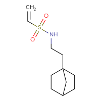 Chemical structure of N-(2-{bicyclo[2.2.1]heptan-1-yl}ethyl)ethene-1-sulfonamide - CSMB00157171721