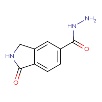 Chemical structure of 1-oxo-2,3-dihydro-1H-isoindole-5-carbohydrazide - CSSB09895892242