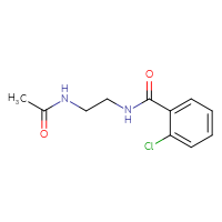 Chemical structure of N-{2-[(2-chlorophenyl)formamido]ethyl}acetamide - CSSB00103326745