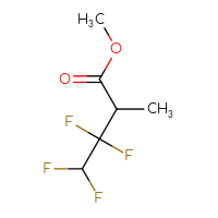 Chemical structure of methyl 3,3,4,4-tetrafluoro-2-methylbutanoate - CSSB04098843525
