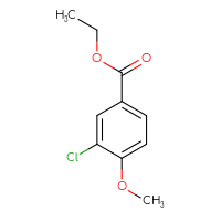 Chemical structure of ethyl 3-chloro-4-methoxybenzoate - CSSB00012339317