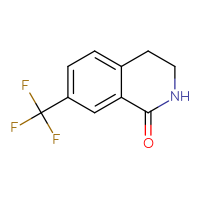 Chemical structure of 7-(trifluoromethyl)-1,2,3,4-tetrahydroisoquinolin-1-one - CSSB00010564712