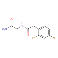 Chemical structure of N-(carbamoylmethyl)-2-(2,4-difluorophenyl)acetamide - CSSB00006213711