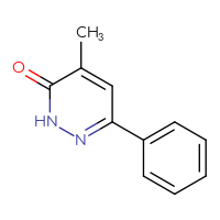 Chemical structure of 4-methyl-6-phenyl-2,3-dihydropyridazin-3-one - CSSB00009850558