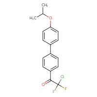 Chemical structure of 2-chloro-2,2-difluoro-1-[4'-(propan-2-yloxy)-[1,1'-biphenyl]-4-yl]ethan-1-one - CSSB21103684868