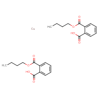 Chemical structure of bis(2-(butoxycarbonyl)benzoic acid) copper - CSSB07093688580