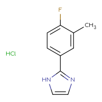 Chemical structure of 2-(4-fluoro-3-methylphenyl)-1H-imidazole hydrochloride - CSSB00000758805