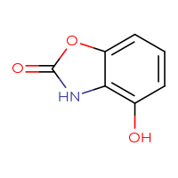 Chemical structure of 4-hydroxy-2,3-dihydro-1,3-benzoxazol-2-one - CSSB00010262766
