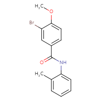 Chemical structure of 3-bromo-4-methoxy-N-(2-methylphenyl)benzamide - CSSB00000604879