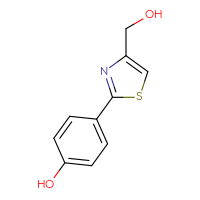 Chemical structure of 4-[4-(hydroxymethyl)-1,3-thiazol-2-yl]phenol - CSSB00012351617