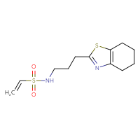 Chemical structure of N-[3-(4,5,6,7-tetrahydro-1,3-benzothiazol-2-yl)propyl]ethene-1-sulfonamide - CSSB21332102709
