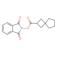 Chemical structure of 1,3-dioxo-2,3-dihydro-1H-isoindol-2-yl spiro[3.4]octane-2-carboxylate - CSSB02126241933