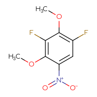 Chemical structure of 1,3-difluoro-2,4-dimethoxy-5-nitrobenzene - CSSB00010141370