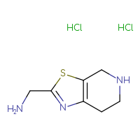 Chemical structure of 1-{4H,5H,6H,7H-[1,3]thiazolo[5,4-c]pyridin-2-yl}methanamine dihydrochloride - CSSB20963523107
