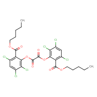 Chemical structure of pentyl 3,4,6-trichloro-2-[(2-oxo-2-{2,3,5-trichloro-6-[(pentyloxy)carbonyl]phenoxy}acetyl)oxy]benzoate - CSSB00020644288