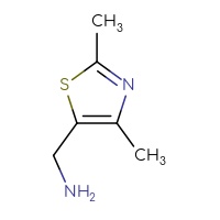 Chemical structure of 1-(2,4-dimethyl-1,3-thiazol-5-yl)methanamine - CSSB00000761763