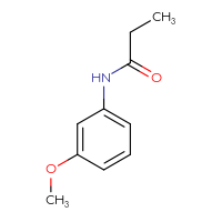 Chemical structure of N-(3-methoxyphenyl)propanamide - CSSB00000153677