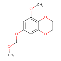 Chemical structure of 5-methoxy-7-(methoxymethoxy)-2,3-dihydro-1,4-benzodioxine - CSSB20460460157