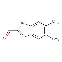Chemical structure of 5,6-dimethyl-1H-1,3-benzodiazole-2-carbaldehyde - CSSB00011361615