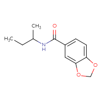 Chemical structure of N-(butan-2-yl)-2H-1,3-benzodioxole-5-carboxamide - CSSB00000251921