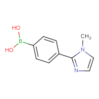 Chemical structure of [4-(1-methyl-1H-imidazol-2-yl)phenyl]boronic acid - CSSB00010236068