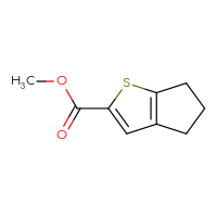 Chemical structure of methyl 4H,5H,6H-cyclopenta[b]thiophene-2-carboxylate - CSSB00000148207