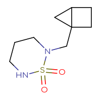 Chemical structure of 2-({bicyclo[2.1.0]pentan-1-yl}methyl)-1λ⁶,2,6-thiadiazinane-1,1-dione - CSMB17430964762