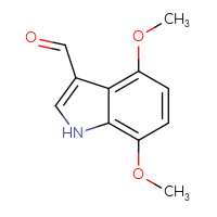 Chemical structure of 4,7-dimethoxy-1H-indole-3-carbaldehyde - CSSB00010008977