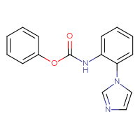 Chemical structure of phenyl N-[2-(1H-imidazol-1-yl)phenyl]carbamate - CSSB00025771746
