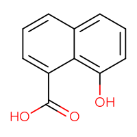 Chemical structure of 8-hydroxynaphthalene-1-carboxylic acid - CSSB00009862713