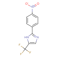 Chemical structure of 2-(4-nitrophenyl)-5-(trifluoromethyl)-1H-imidazole - CSSB00015297115