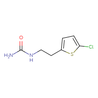 Chemical structure of [2-(5-chlorothiophen-2-yl)ethyl]urea - CSSB00011321545